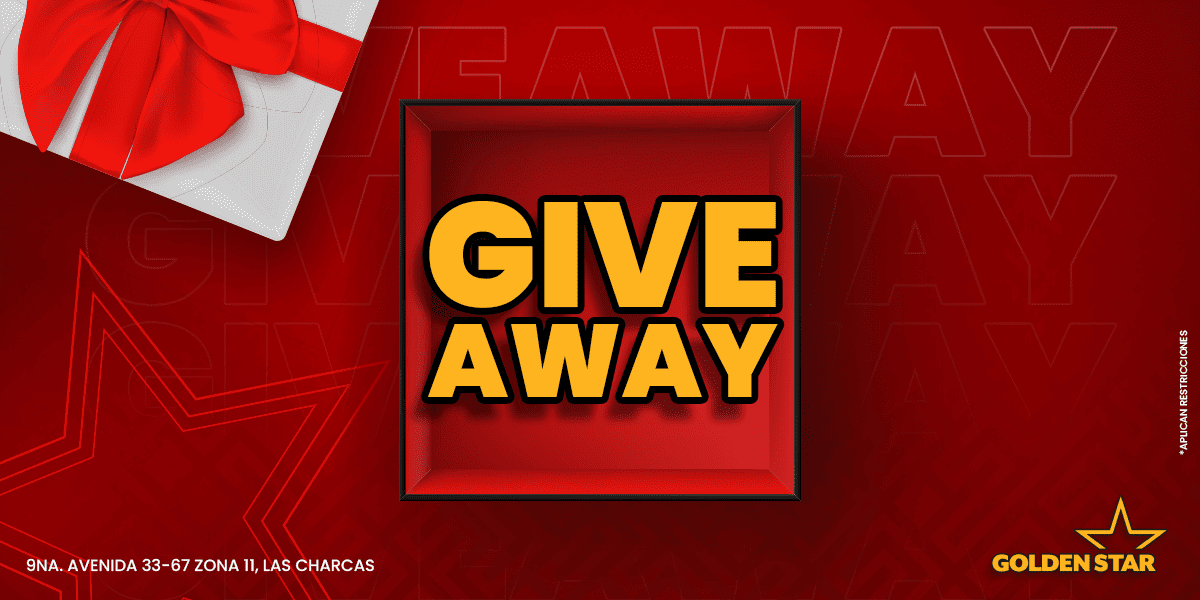 Give away, promociones, premios.